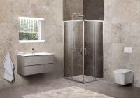 Душевой уголок квадратный  UNIQUE-A-2-85/100-C-Cr (850-1000)x(850-1000)x1900 BelBagno