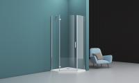 Душевой уголок пятиугольный KRAFT-P-1-100-C-Cr-L 1000x1000x1950 BelBagno