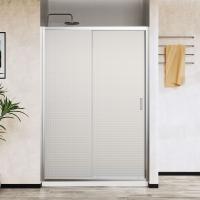 Душевая дверь раздвижная VDS-5CT120MT 1200x1950 профиль хром стекло текстурное VINCEA