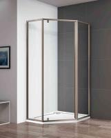 Душевой уголок, пятиугольный ECO-O-P-1-90-C-Br 900x900x1950 CEZARES