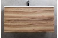 Тумба под раковину подвесная с двумя выкатными ящиками MOLVENO 100x50x50 Noce Nature MOLVENO-100-2C-SO-NN CEZARES