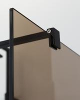 Душевая перегородка.   LIBERTA-L-2-90-BR-NERO 900х1950 Cezares