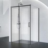 Душевой уголок прямоугольный ACQUA-AH-1-150/90-C-NERO 1500x900x1950 BelBagno