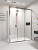 Душевой угол раздвижной 1500х800x2000 цвет профиля Хром стекло прозрачное PR3/R-SP-15080-01-CH-C4 Premium Veconi