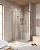 Душевой уголок, радиальный RELAX-304-R-2-90-C-BORO 900x900x2000 Cezares